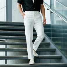 맨즈건 남성용 이슬릿 정장 슬림핏 팬츠 10263