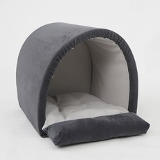 REDPUPPY 寵物 ZAMZAM 圓形硬殼屋 + 坐墊套組, 深海軍藍(硬殼屋), 1套