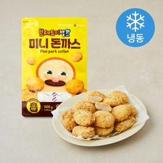 브레드이발소 미니 돈까스 (냉동), 500g, 1개