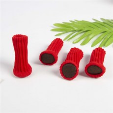 가구 다리 보호 커버, 레드, 4개