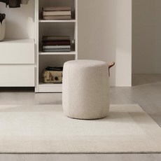 일룸 론다 원형 패브릭 스툴 방문설치, 쉘 베이지, 1개