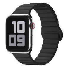 SKY 智能手錶 磁吸式 矽膠 錶帶, 只是黑色, 1入