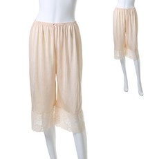 KerriLucy 人造絲蕾絲8分襯褲 2件組