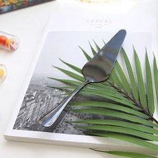 CLEO 6COLOR高級不銹鋼金蛋糕服務器CLD030, 黑色的, 1個