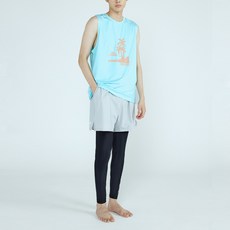 soleil 男士用Jace短褲一體式九分水上運動緊身褲