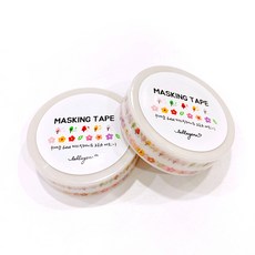 lallayena 可愛的紙膠帶 6mm*10m 2捲入, 85可愛花樹裝飾線, 2套