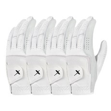 Gear X The New半羊皮高爾夫手套 左手用, 白色, 4個