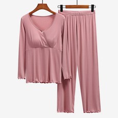 MARKET A 孕婦哺乳長袖上衣+長褲