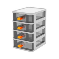 벨류하우스 손잡이 멀티 오피스 책상 4단 보관함, 06 스노우 마운틴 화이트