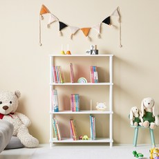 GAGURECIPE Jogsipshik書架置物架, Clova White, 4段