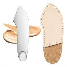 DEEP TALK 彩妝短刮勺 DT073, 銀, 1個