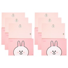 STUDIO EIGHT Brown & Friends 型直線紙套組, 康妮, 6套