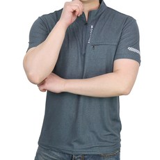 마운티스트 남성용 이온 플러스 반팔 집업티