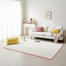 重點拼色混搭方形地毯