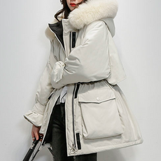 구디프 여성용 하프 야상 패딩