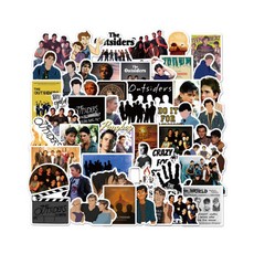 Eori Market 海外戲劇感性裝飾貼紙 50入, 8, 1套