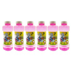 泡泡補充液 500ml 6入組, 6瓶, 粉色