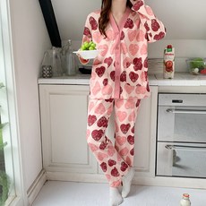 스타일컨택트 여성용 긴팔 잠옷 상하의 세트 SP-65368