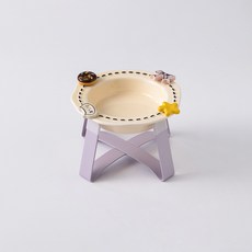 파스텔펫 반려동물 파츠 세라믹 식기 FREE(15 x 10.9 cm), 퍼플, 1개