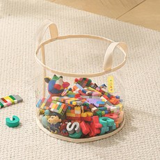 I'CLE PVC玩具娃娃圓形整理收納盒, 透明, 1個