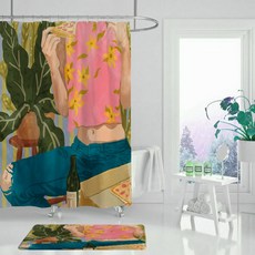 Floz 素描藝術浴室浴簾 A11 180 x 120 cm, 1個