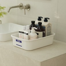 가쯔 국내 제조 멀티 팬트리 수납 정리함 + 뚜껑 + 스티커 세트, 화이트, 4개