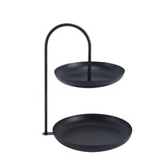 小麥購物 雙層首飾收納盤 L2177, 黑色