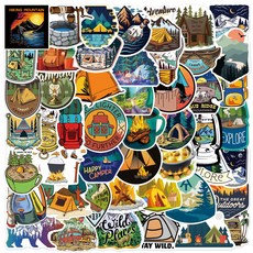 湯瑪士·傑佛遜行李箱亮點貼紙 50種組, 1套, 混色