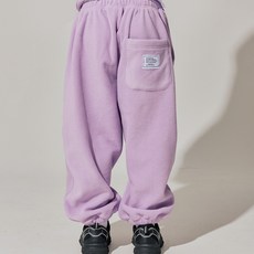 vavkids 兒童貼布刷毛束口褲