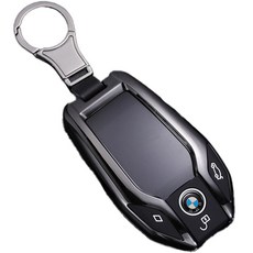 BMW 兼容顯示螢幕鑰匙包 + 扣環套組, 黑色, 單品