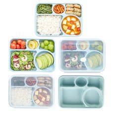 Nanumdam Milfrap 密封盤午餐盒, 薄荷綠, 5個