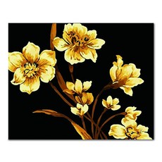 아디코 DIY 페인팅 정물화 명화그리기 50 x 40 cm, 골드플라워(PG04), 1개