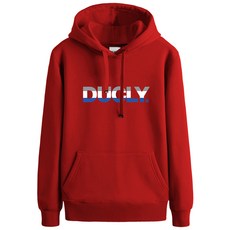 DUCLY 大尺碼刷毛連帽T恤 DUP-807