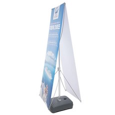 Dream Banner 戶外宣傳雙面展示架, 1組, 灰色
