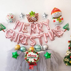 WOW PARTY KOREA 禮物盒與雪人聖誕裝飾套組, 1套, 混合顏色