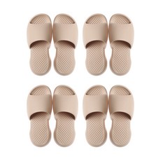 블럭마트 컴포트 논슬립 욕실화, 베이지, 4개