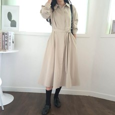 Borimam 風衣長版孕婦洋裝 Kn031