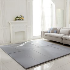 키즈아이 유아 안심 폴더매트 5단, 그레이