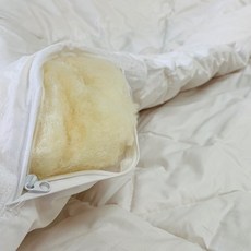 Emborra 棉花填充棉被, 白色的