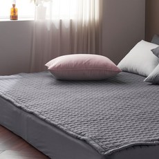 g BEDDING 丹佛微纖維家庭墊 + 床墊套組, 炭灰色