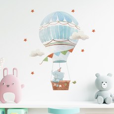 LANO 大象熱氣球亮點室內裝潢壁貼 大象熱氣球, 大象熱氣球