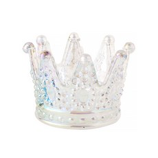 알럽홈 크라운 크리스탈 캔들 티라이트 홀더, 투명