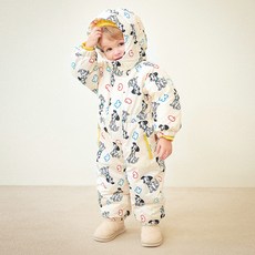 mollimelli 迪士尼 兒童 101忠狗 Sugar 鋪棉滑雪套裝