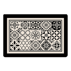 矽藻泥瀝水軟墊, 西西里 黑色 + 米色, 1個