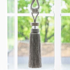 GINNA SONG 流蘇造型窗簾綁繩 寶石款, 灰色, 1個