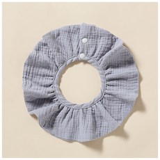 HARAROI 嬰兒棉紗滾邊圍兜