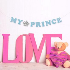 我的王子派對毛氈掛旗, 2個, 混色