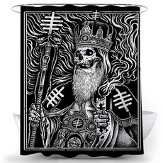 Funky Unique 浴簾 TYPE 7 180 x 200 cm, 混合色, 1個