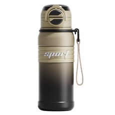 316不鏽鋼潮流雙飲保溫杯, 680ml, 咖棕色, 1個