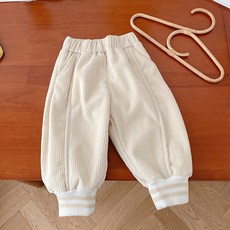 조이멀티 엠케이 아동용 골덴벨벳 양털 코듀로이 보온 조거 바지